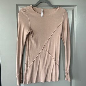 Free People Movement Waffle Knit Top